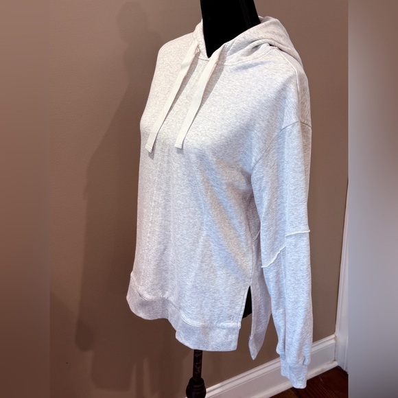 Women’s SWEATY BETTY heathered gray longline tunic hoodie- Size 4 - Picture 2 of 7